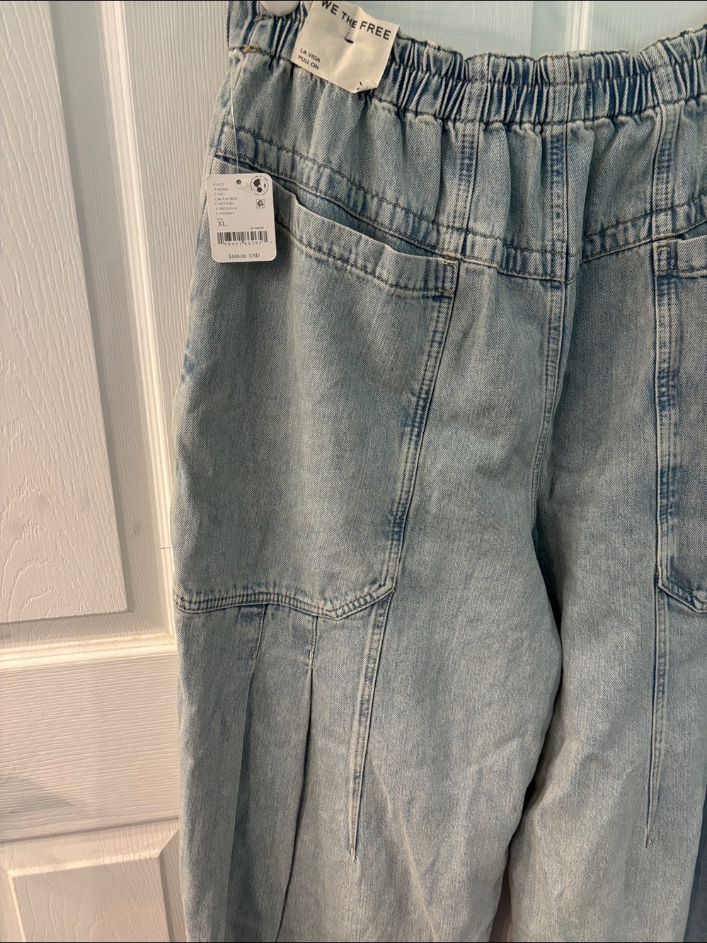We The Free La Vida Pull On Jeans in Bleached, XL, NWT - Picture 12 of 13